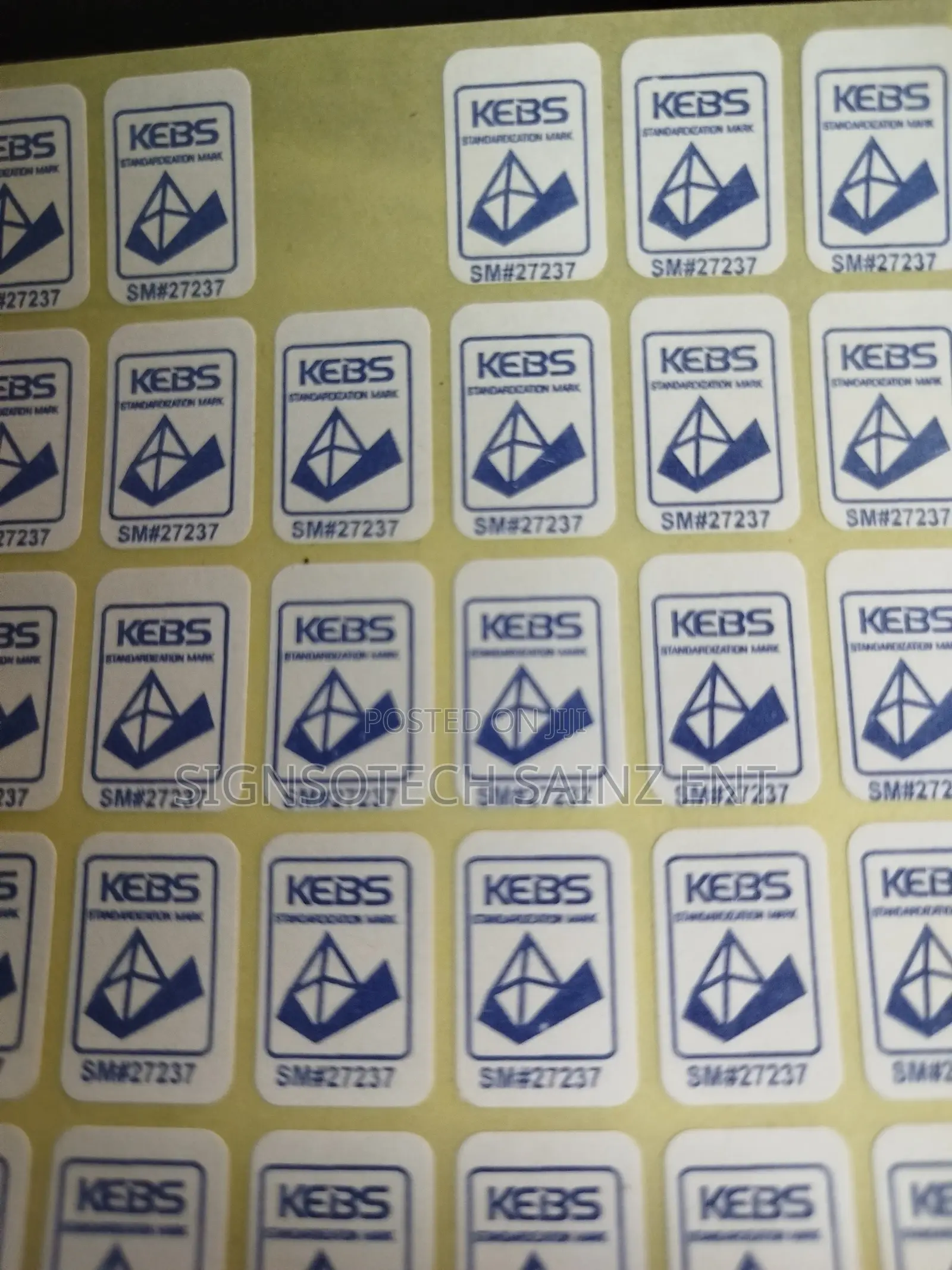 Kebs Sm# Ucr Stickers