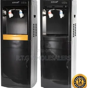 Sonar Black Free-Standing Hot Normal Water Dispenser