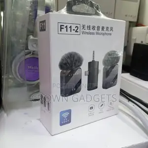 F11-2 Dual Wireless Lavalier Microphone System 2.4ghz