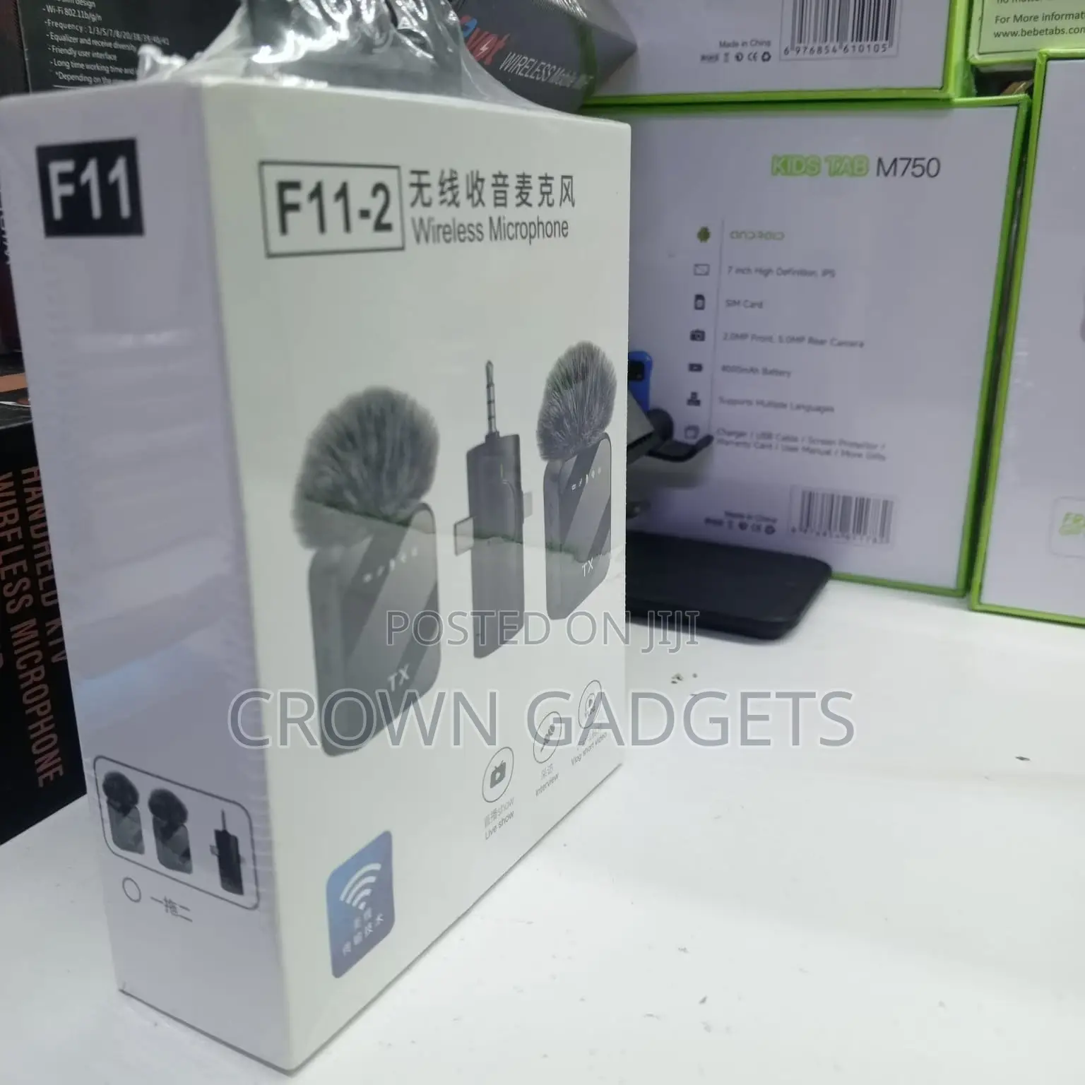F11-2 Dual Transmitter Lavalier Mic 50m Range