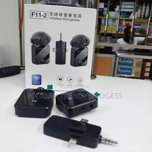 Portable Dual Tx Wireless Microphone For Content Creators