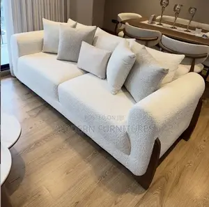 Beautiful White 3 Seater Sofa
