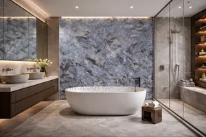 Midnight Glacier Blue Sintered Stone – Premium Wall Counter Surface