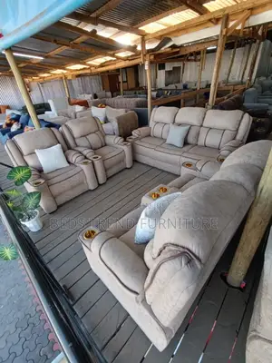 Ergonomic Semi Recliner Sofa Set 7 Seater