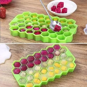 2pcs Flexible Reusable Washable Ice Cream Tray Maker