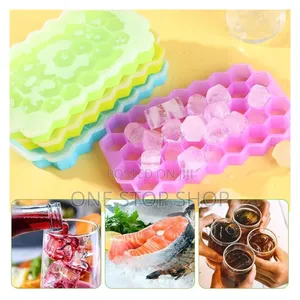 2pcs Easy Release Ice Cube Trays for Freezer