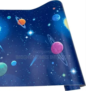 Blue Ceiling and Wallpaper Available Size Is 0.45m by 10m