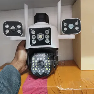 Simple Installation Triple Lens 4g Wifi Electric Model CCTV Camera