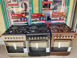 Ramtons Cooker 3g+1e 60x60cm Black , Silver, Brown