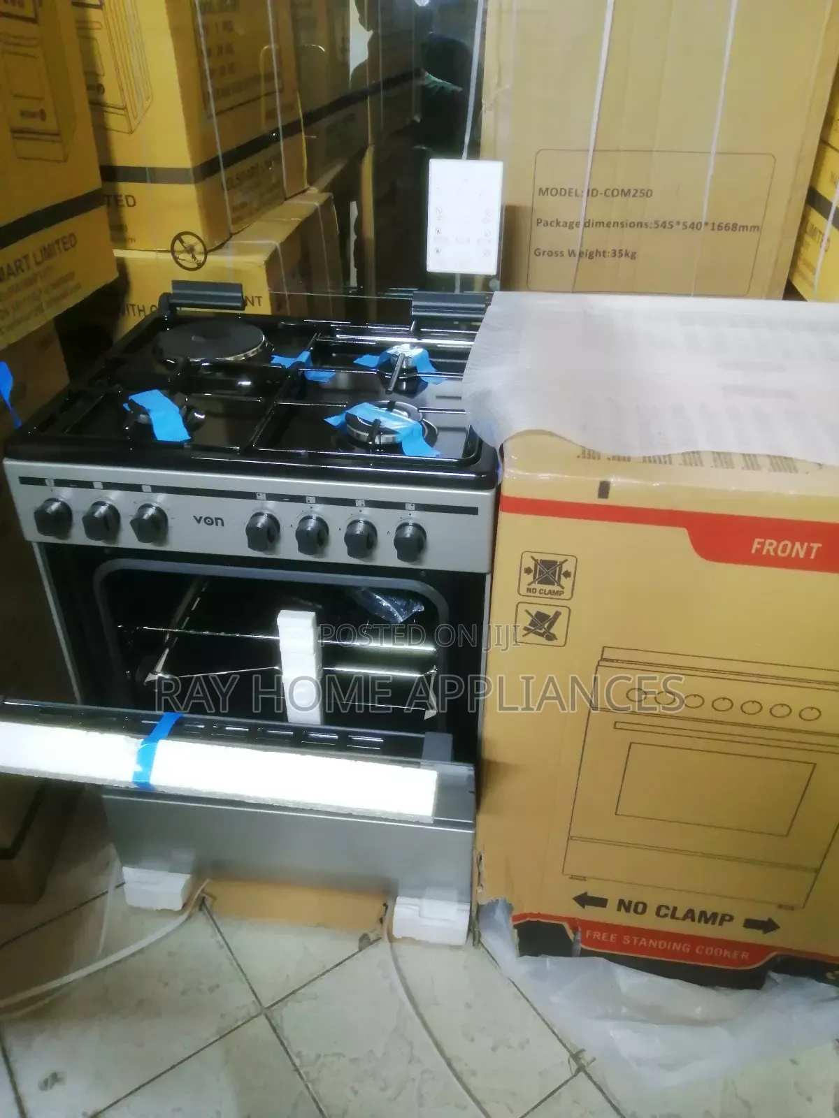 3g+1electric Plate Von Standing Cooker