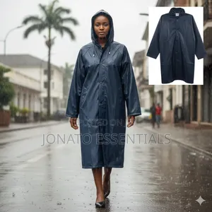 Heavy Duty Waterproof Raincoat - Navy Blue Rain Suit Coat Kenya