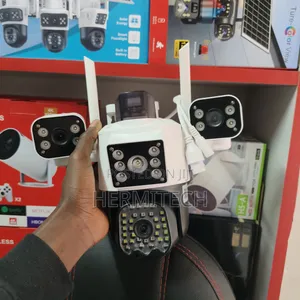 Wifi Triple Lens Electric Models CCTV Camera