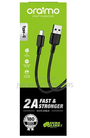 Oraimo Type-c Data Cable, 2m, Fast Charging (Ocd-c56)