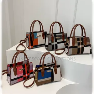 Trend Fashion Collision Color Check Bag