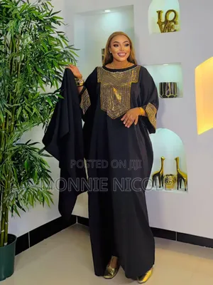 Classic Black Quality Dera/Kaftan/Funeral Dress/Plus Size