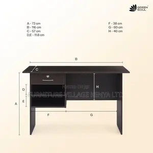 Study Desks: 120cm Home Office Computer Table | 03 Drawers
