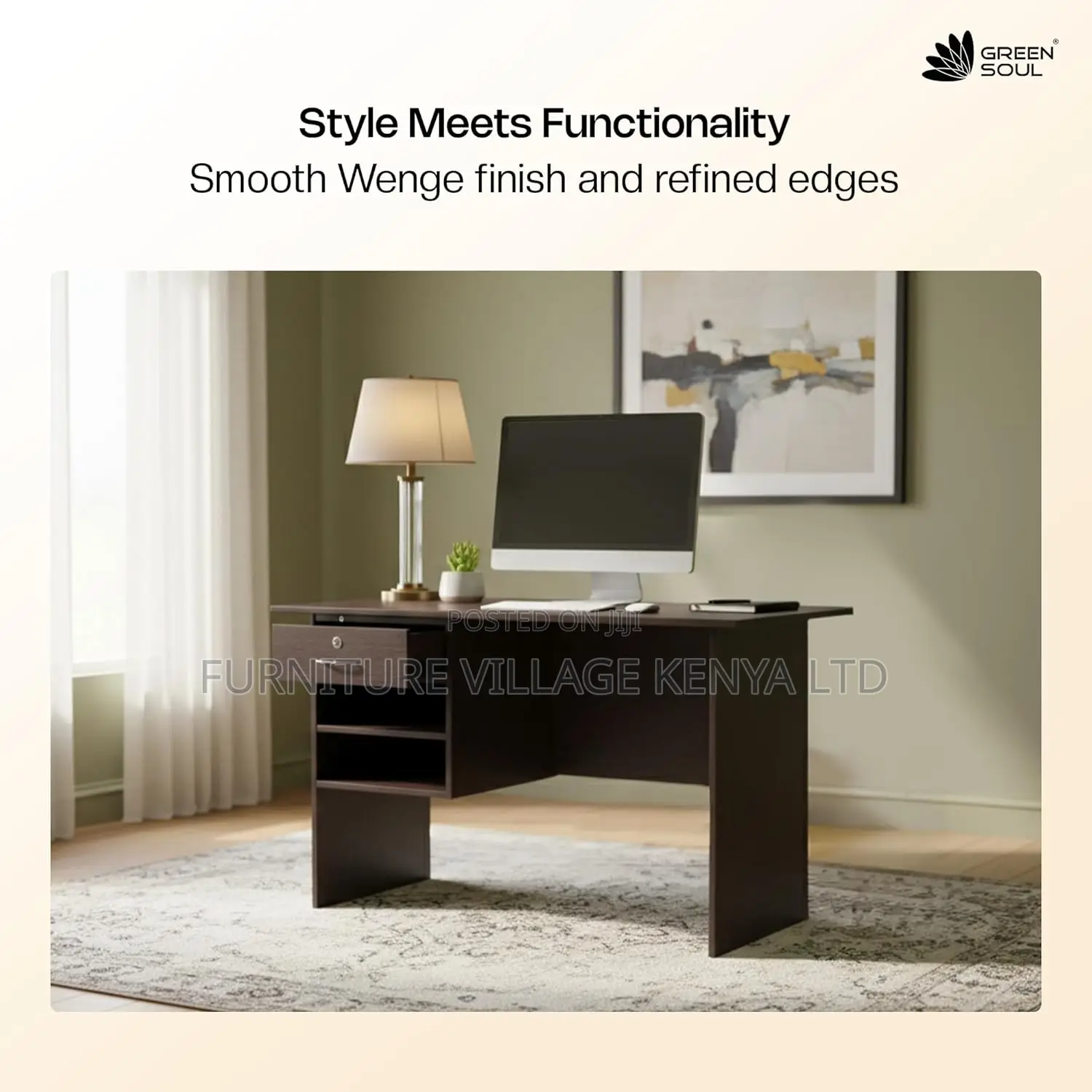 Study Desks: 120cm Home Office Computer Table | 03 Drawers