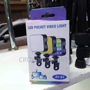 Portable RGB Led Clip Light for Phone Camera Recording
