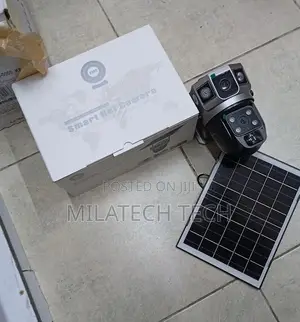 Outdoor Solar Powered 4g Dual Camera PTZ CCTV With Mobile App