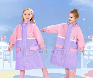 Unique High Quality Kids Raincoat With Wide Brim Hat*