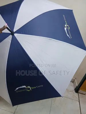 White and Navy Blue Shades Umbrella