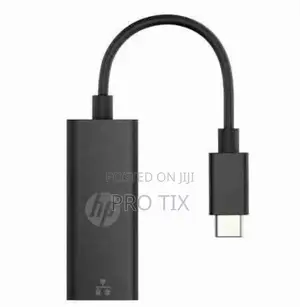 Hp Usb-C to Rj45 Adapter - Black - V7w66aa
