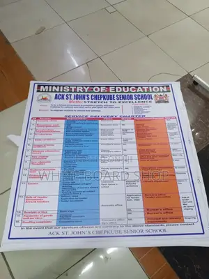 Abs Printer Service Charter for Your School 4ft X 4ft