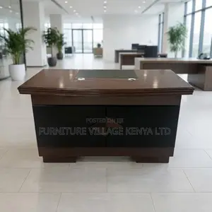 Executive Office Desk | 1.4m Mahogany Finish