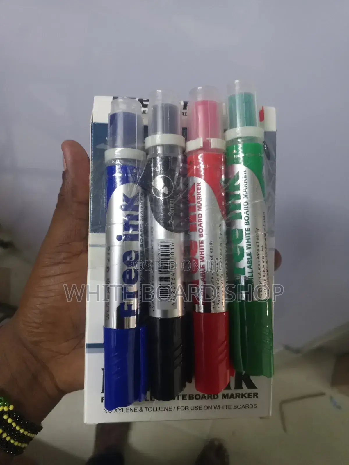 Multicolor Refillable White Board. Markers - Erasable
