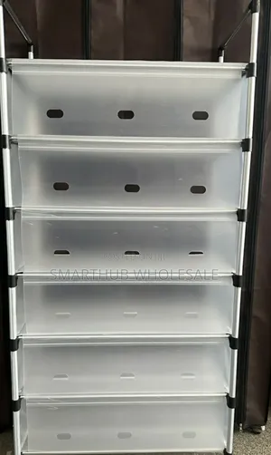Shoe Rack Organizer 7tiers Dust-Proof Stainless Steel Free Standing