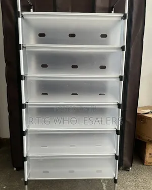 7‐Layer Dustproof Shoe Rack – Spacious Durable Storage