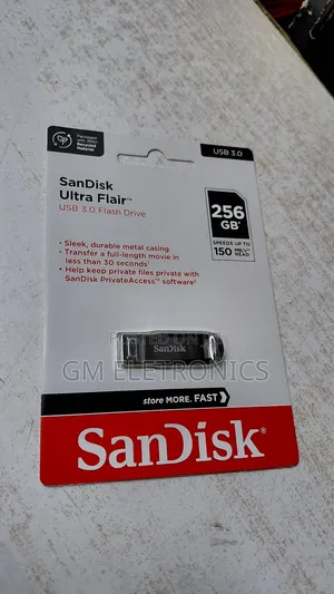256gb Sandisk Ultra-flair Usb3•0 Flash Drive With Durable Metalic Case