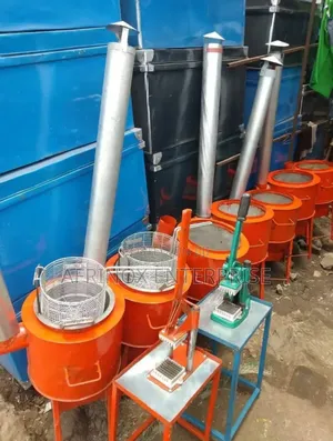 Commercial Firewood/Charcoal Deep Fryers.