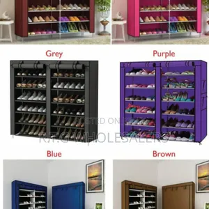 36-Pair Double Column Shoe Rack – Sturdy Space-Saving