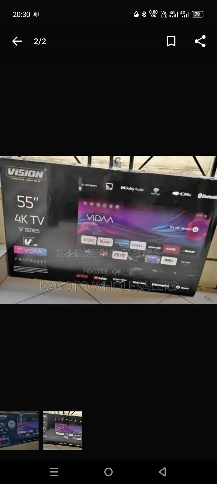 Vision 55inch Vidaa Smart Tv