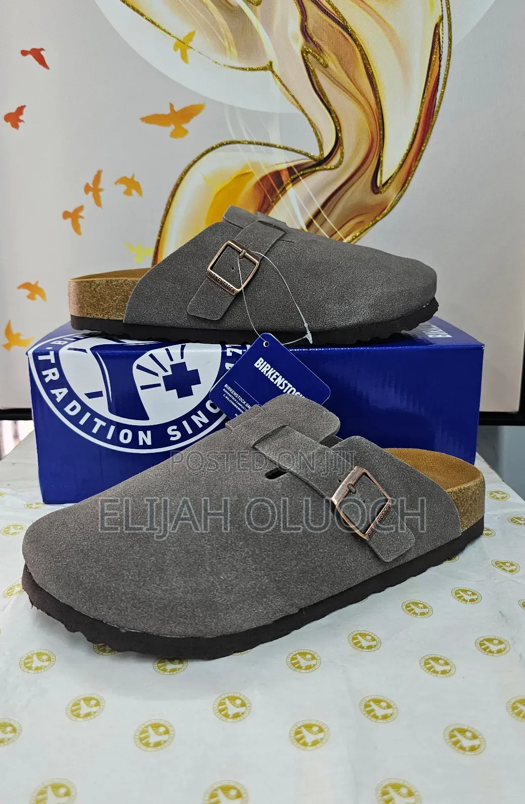 Birkenstock Boston Classic Suede Clogs - Ash Gray
Quality