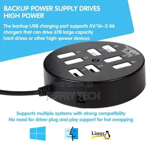 8 Ports Usb Charger, Multi-Port Data Transmission Splitter