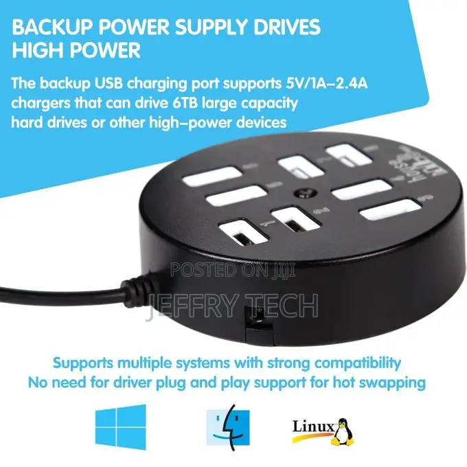 8 Ports Usb Charger, Multi-Port Data Transmission Splitter
