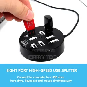 8 Ports Usb Charger, Multi-Port Data Transmission Splitter