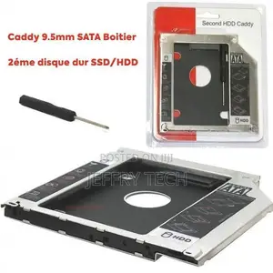 Hard Drive Caddy Adapter, 9.5mm Sata to Sata SSD/HDD Support for Hp De