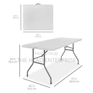 Plain White Outdoor/ Indoor Foldable Table