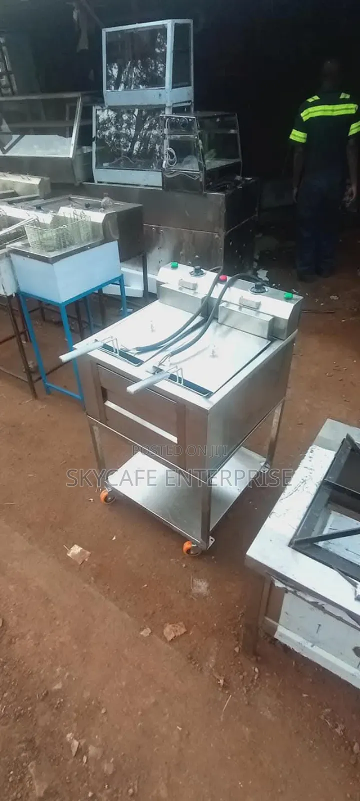 Stainless Steel Double Deep Fryer