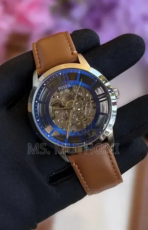 Automatic Fossil Townsman (Blue Skeleton Dial )