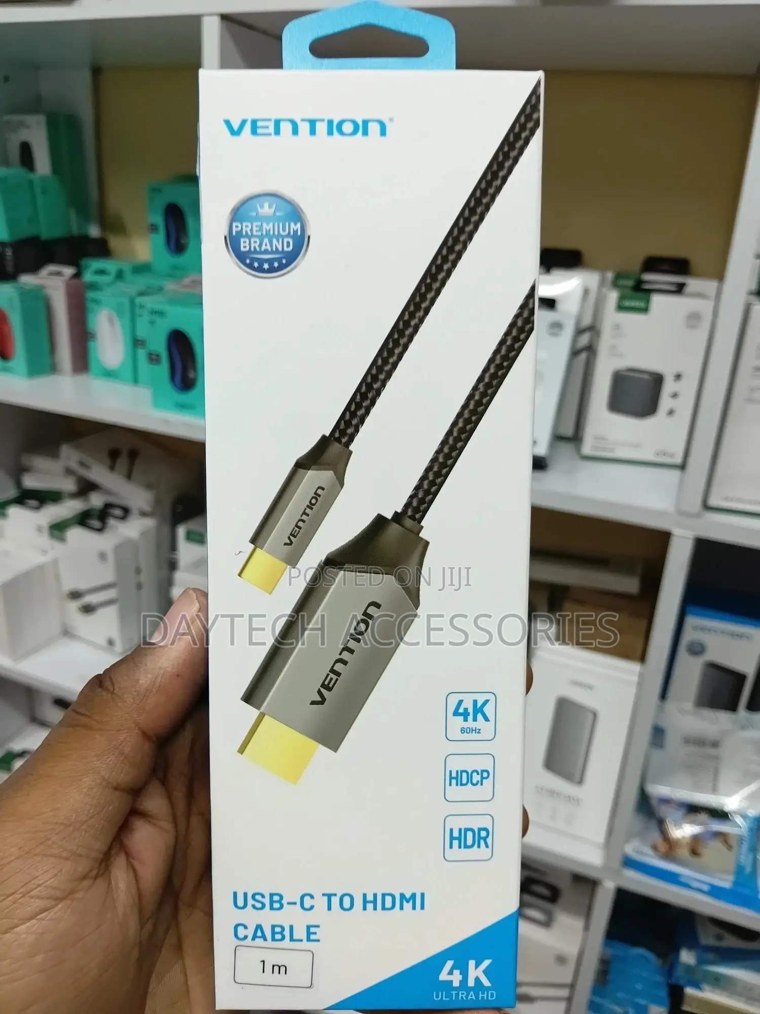 Vention Cotton Braided Usb C to Hdmi Cable at 60hz