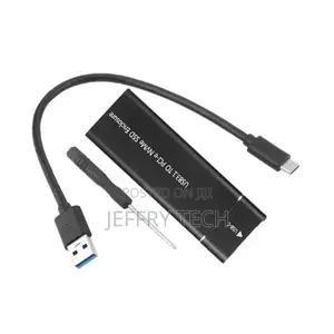 M.2 Nvme + M.2 NGFF Sata SSD to Usb Type-C 3.1/3.0 High-Speed Externa