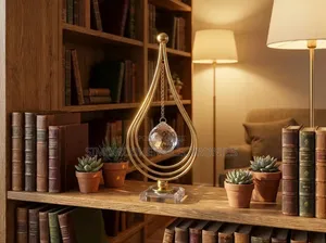 Minimalist Geometric Crystal Ornament