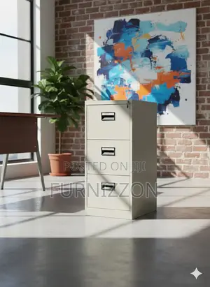 Metal 3 Drawer Filing Cabinet