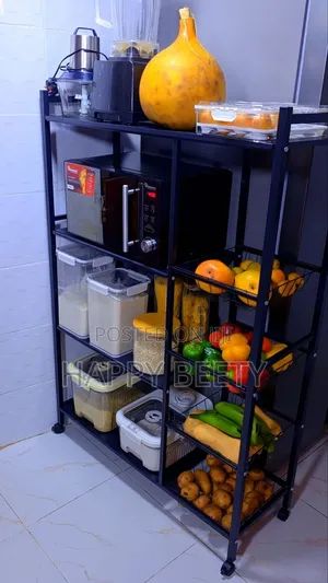 Big Size Heavy Duty Multipurposecarbon Coated Metallic Vegetable Rack