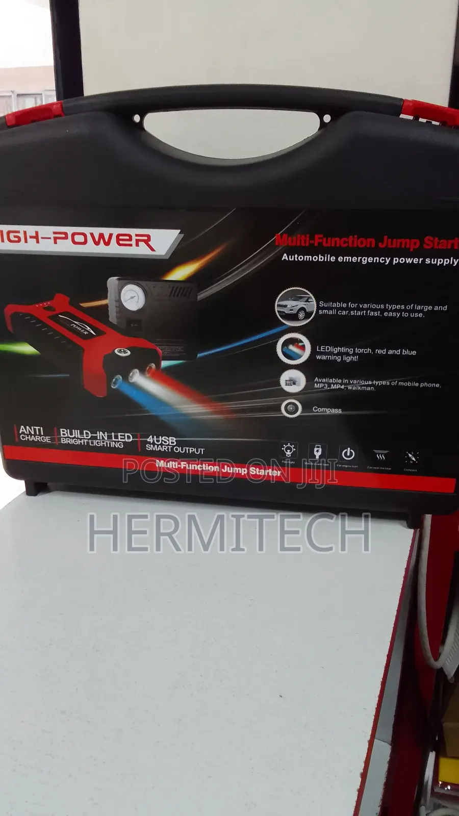 High Power Multi-Function Jump Starter Kit