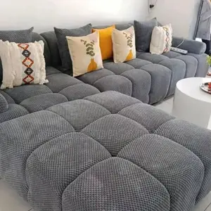 Deep Plush 6 Seater Bubble L Seat